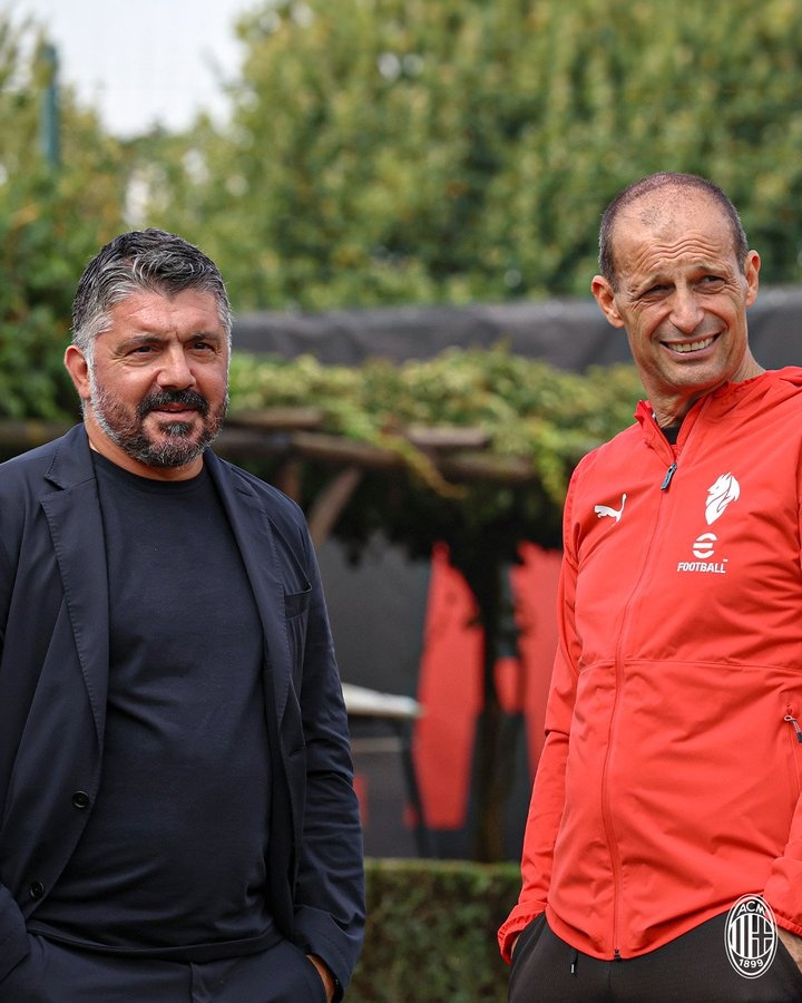 华体会网站-回家！加图索重返米兰内洛，俱乐部社媒晒他与阿莱格里合照